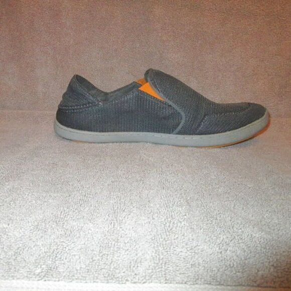 Olukai Nohea Mesh Slip On Shoes Men Size 11 Drop Heel Slide Comfort Dark Shadow - Picture 5 of 12